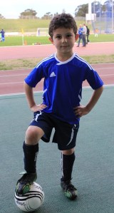 Zach ready for action.